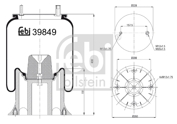 Bellow, air suspension